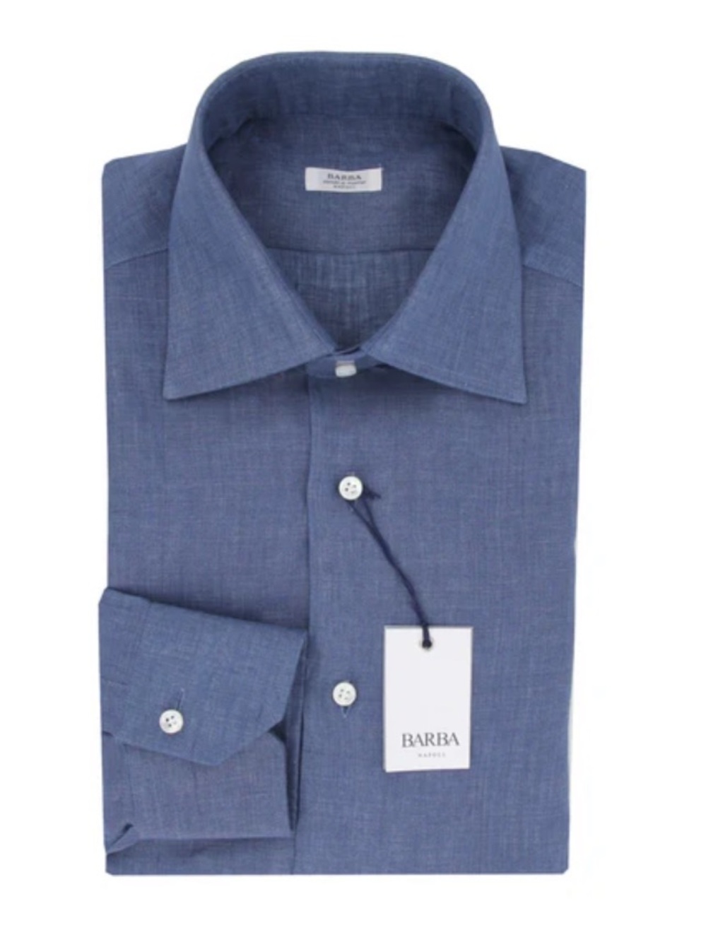 Barba Linen Shirt Mens 16.5 NEW